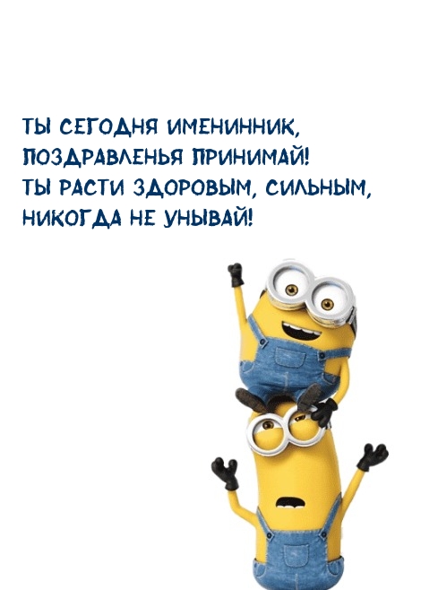 Ты сегодня именинник, поздравленья принимай!