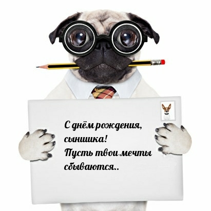 С днём рождения, сынишка! Пусть твои мечты сбываются..