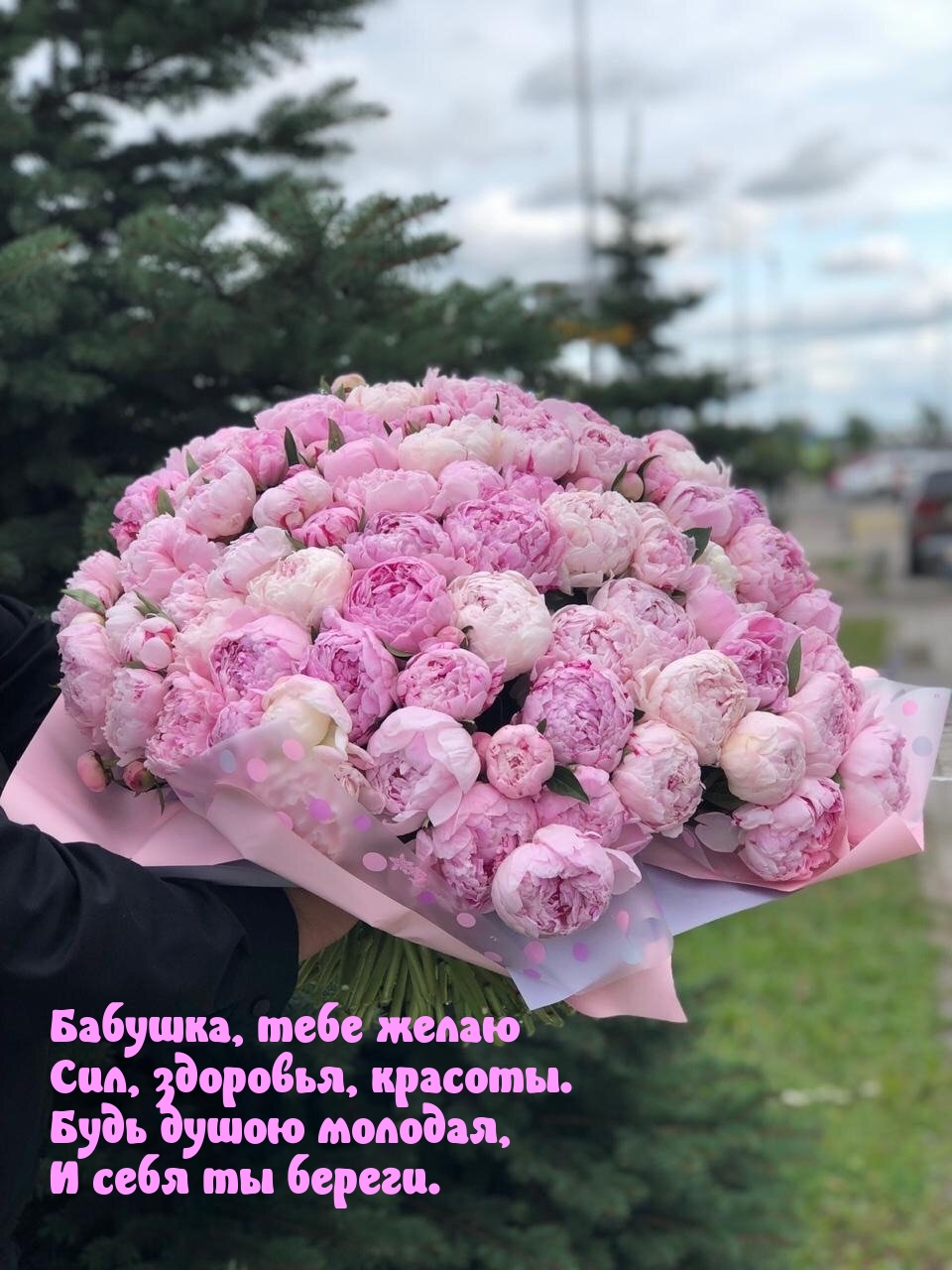 Бабушка, тебе желаю сил, здоровья, красоты.