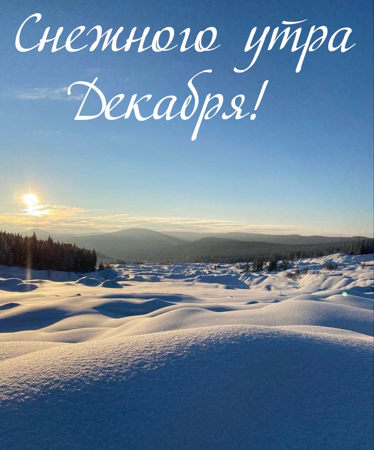 Снежного утра Декабря!