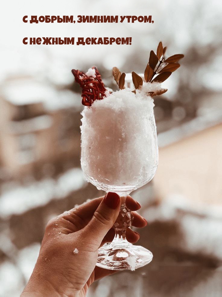 С добрым, зимним утром, с нежным декабрем!