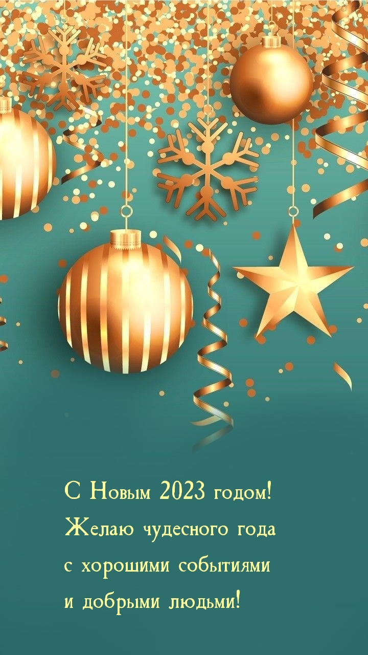 С Новым 2023 годом! Желаю чудесного года