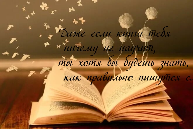 Даже если книга тебя  ничему не научит…