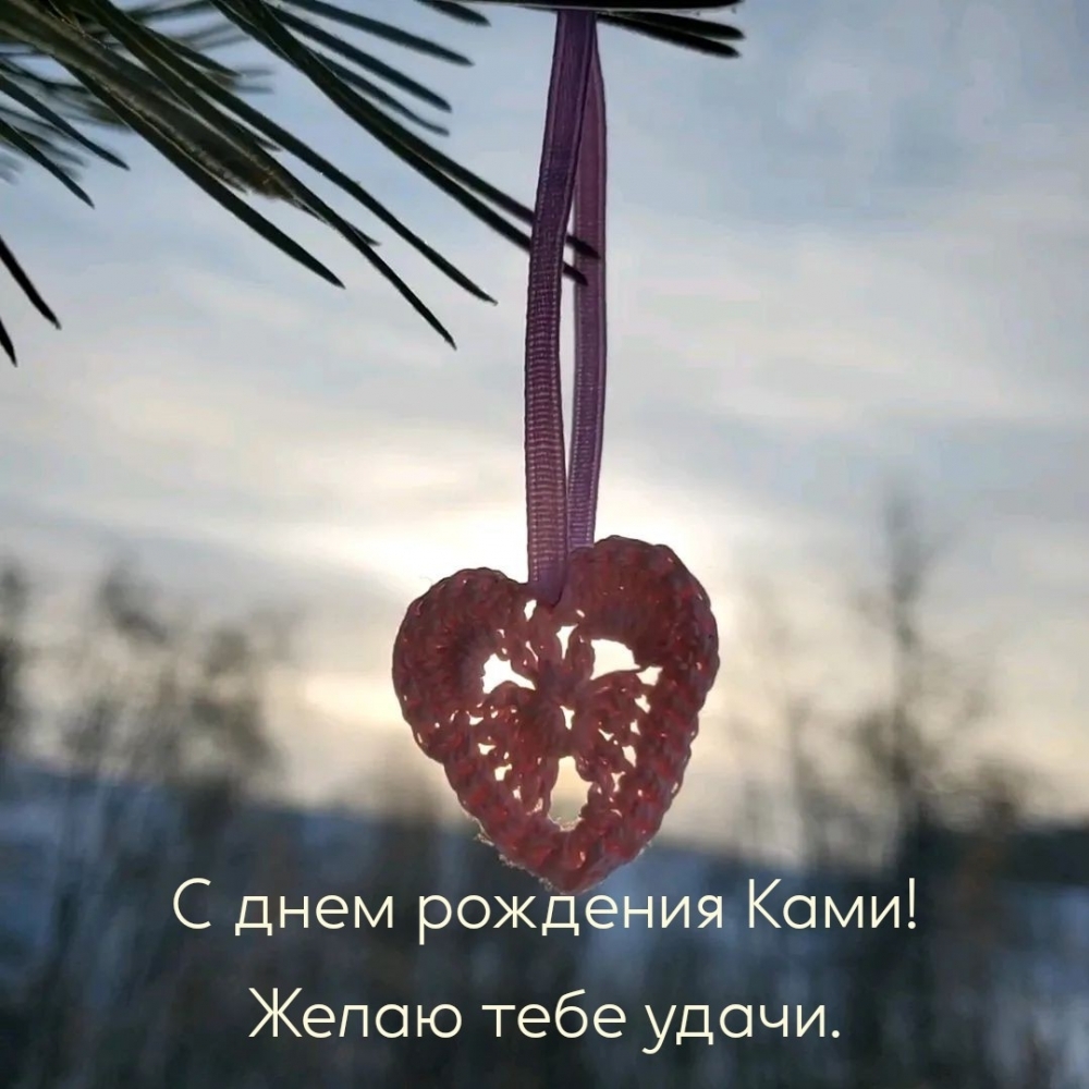 С днем рождения Ками! Желаю тебе удачи.