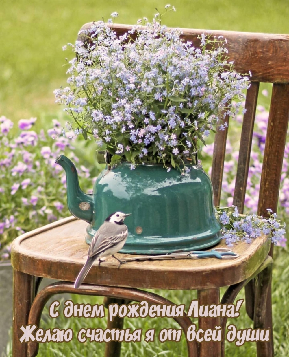 С днем рождения Лиана! Желаю счастья я от всей души