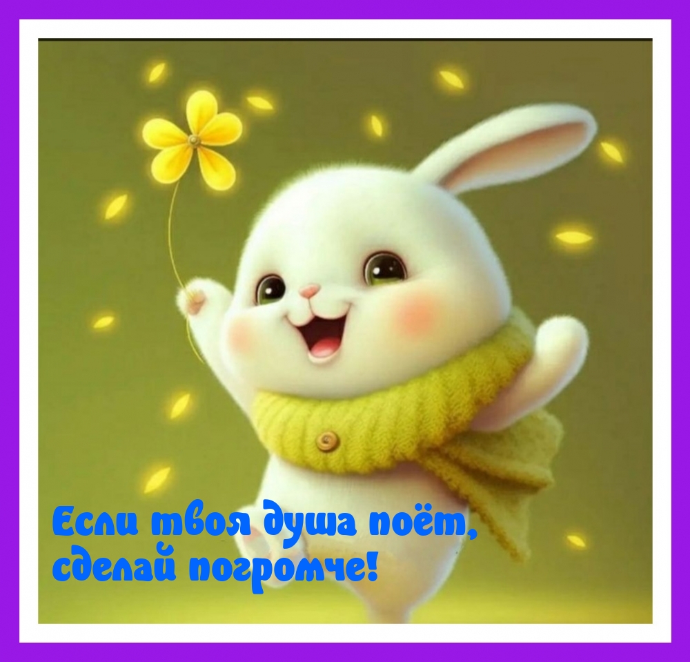 Если твоя душа поёт, сделай погромче!