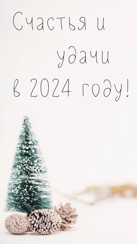 Счастья и удачи в 2024 году!