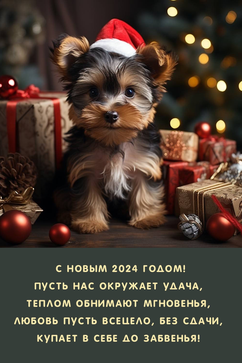 С Новым 2024 годом! Пусть нас окружает удача