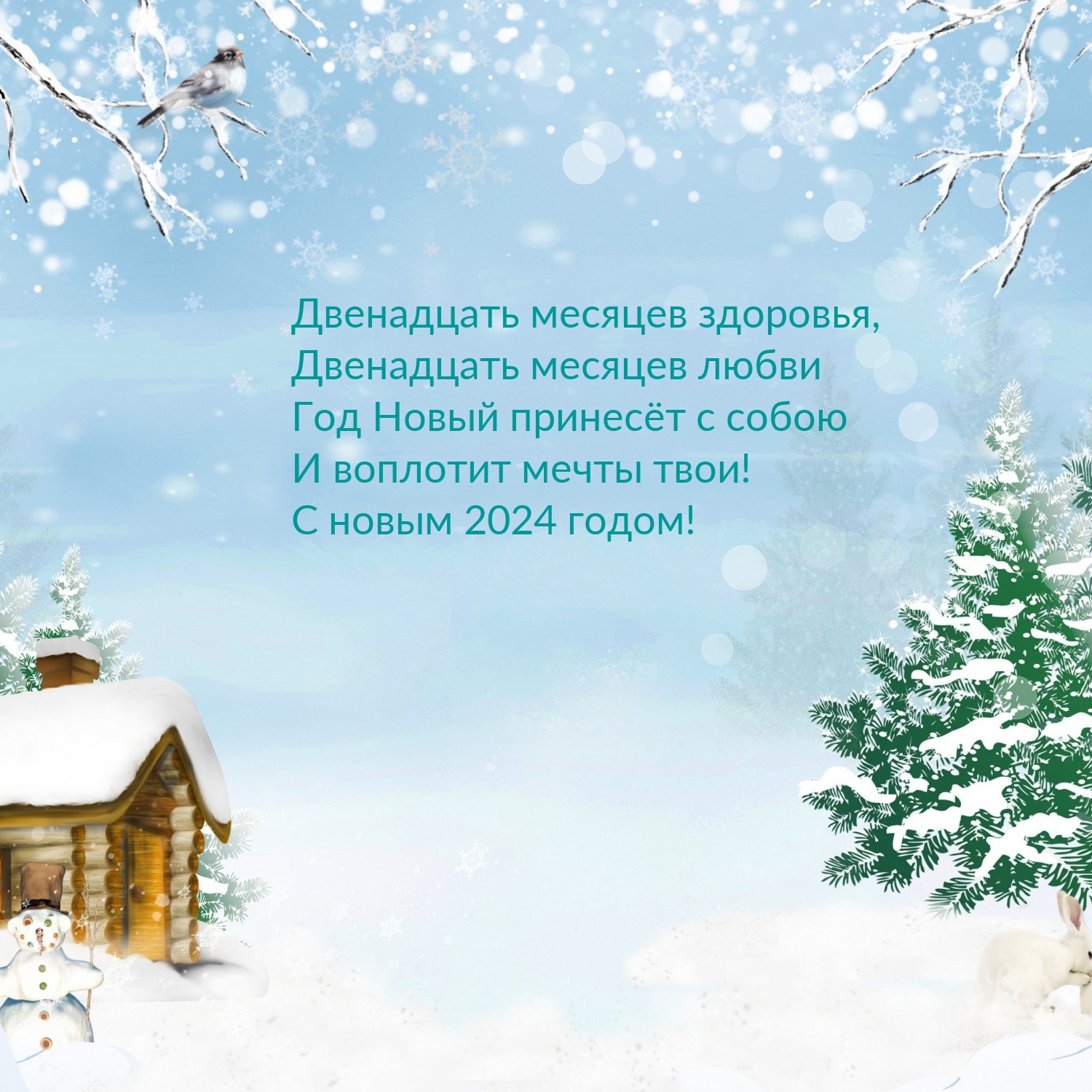 С новым 2024 годом! Двенадцать месяцев здоровья
