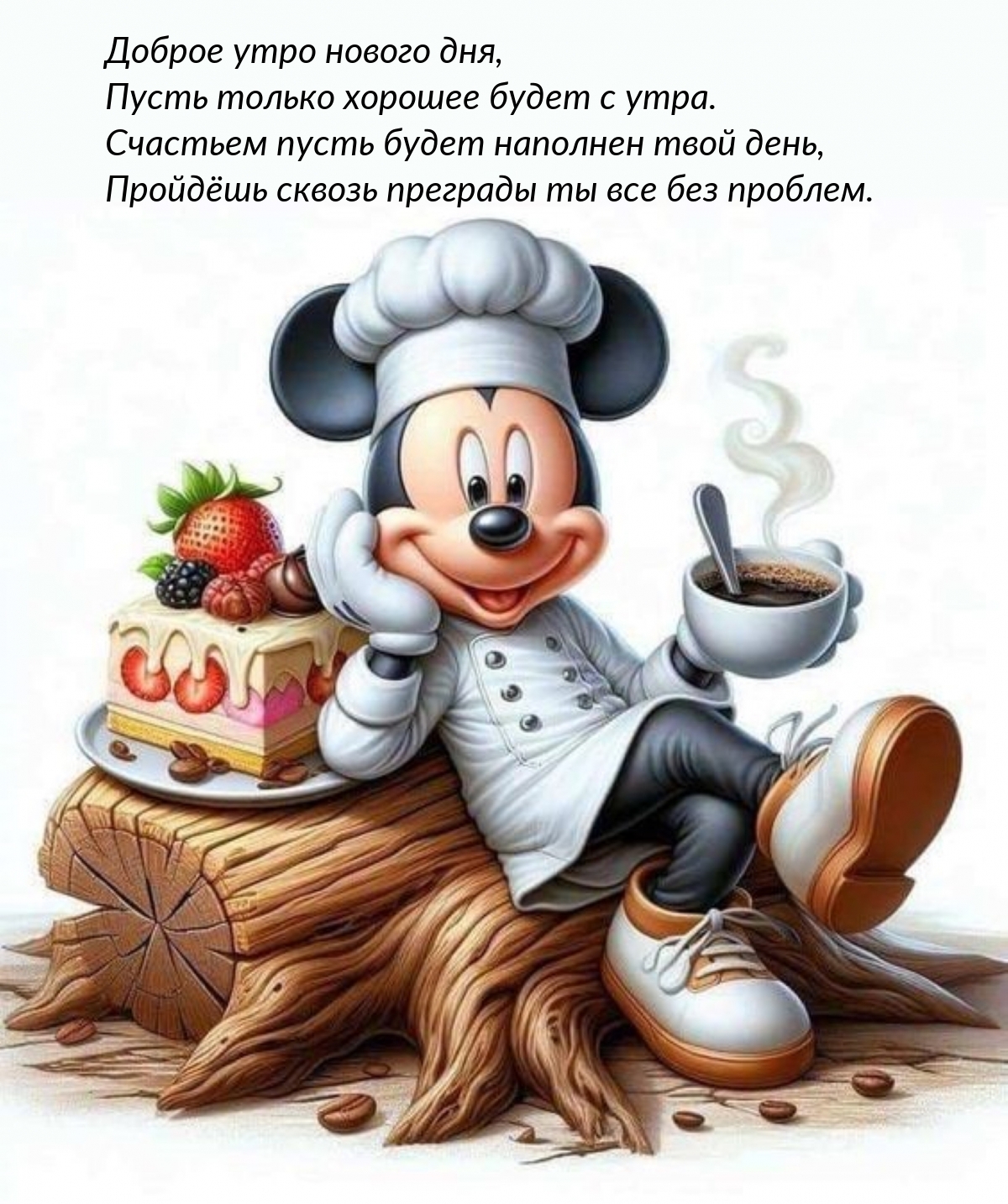 Доброе утро нового дня, пусть только хорошее будет с утра.