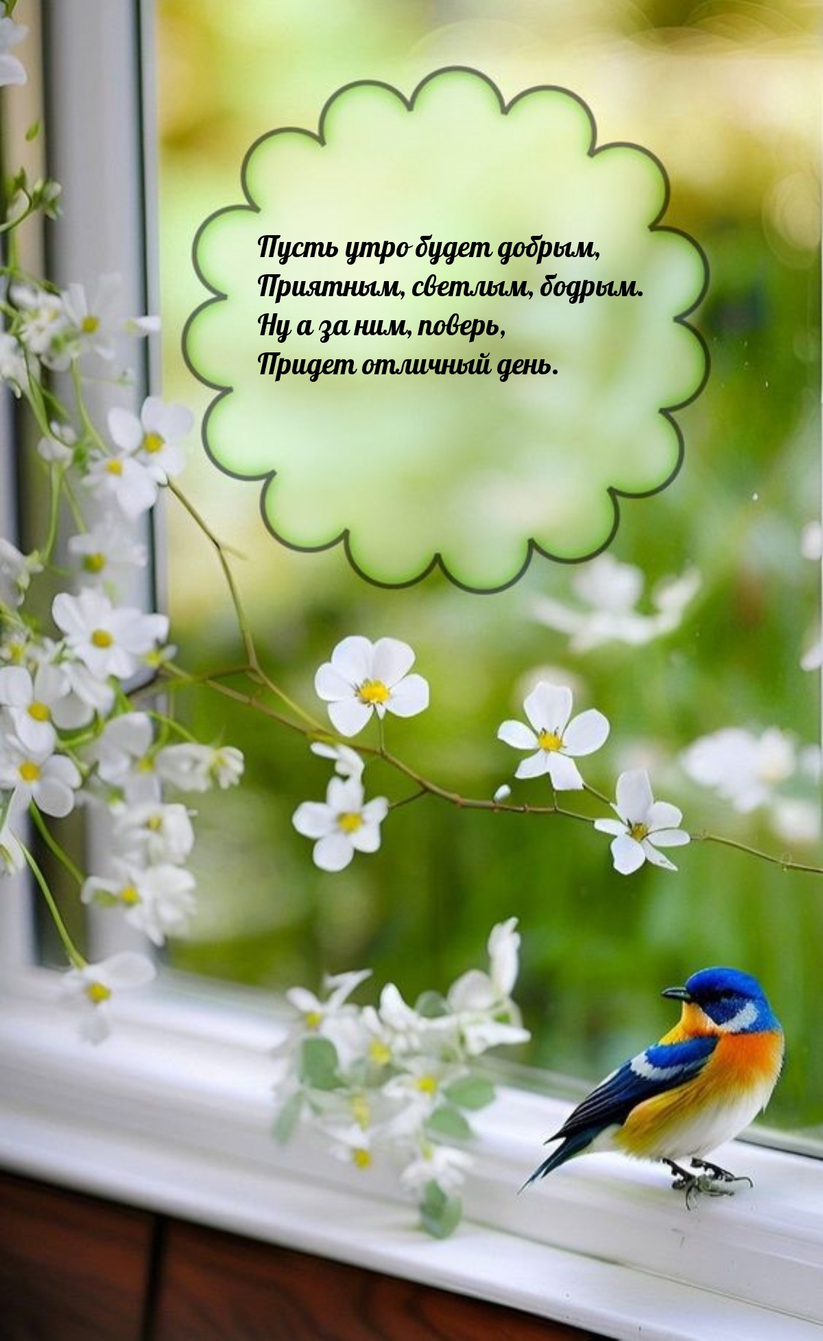 Пусть утро будет добрым, приятным, светлым, бодрым.