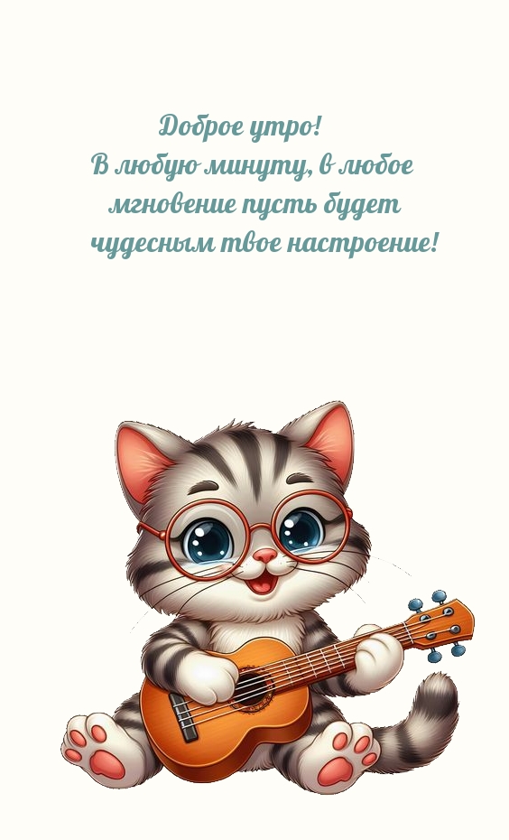 Доброе утро! В любое мгновение пусть будет чудесным настроение!