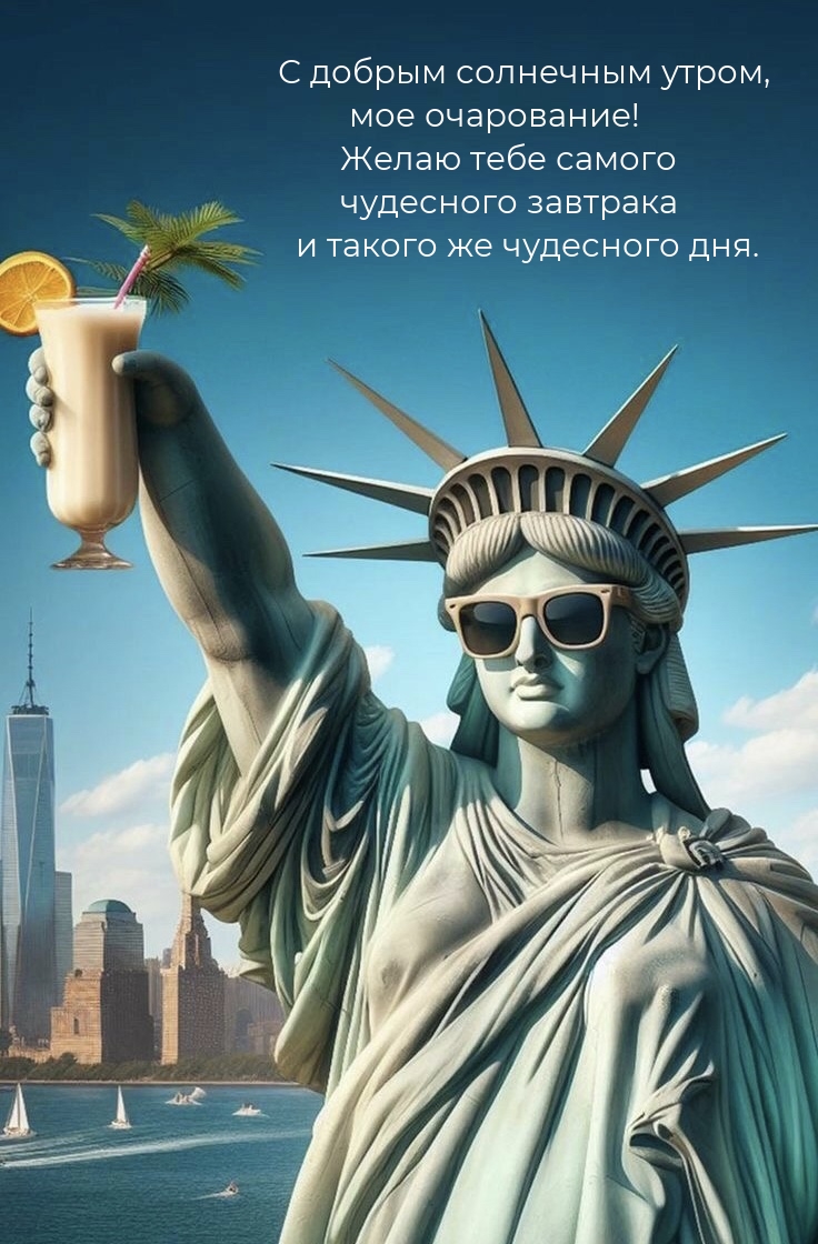 С добрым солнечным утром, мое очарование!