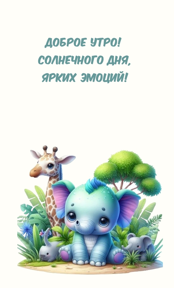 Доброе утро! Солнечного дня, ярких эмоций!