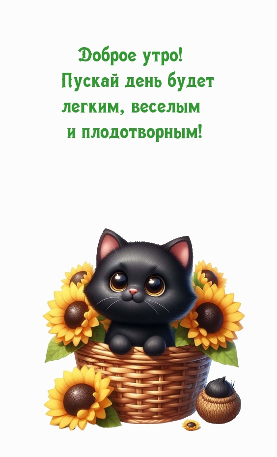 Пускай день будет легким, веселым и плодотворным!