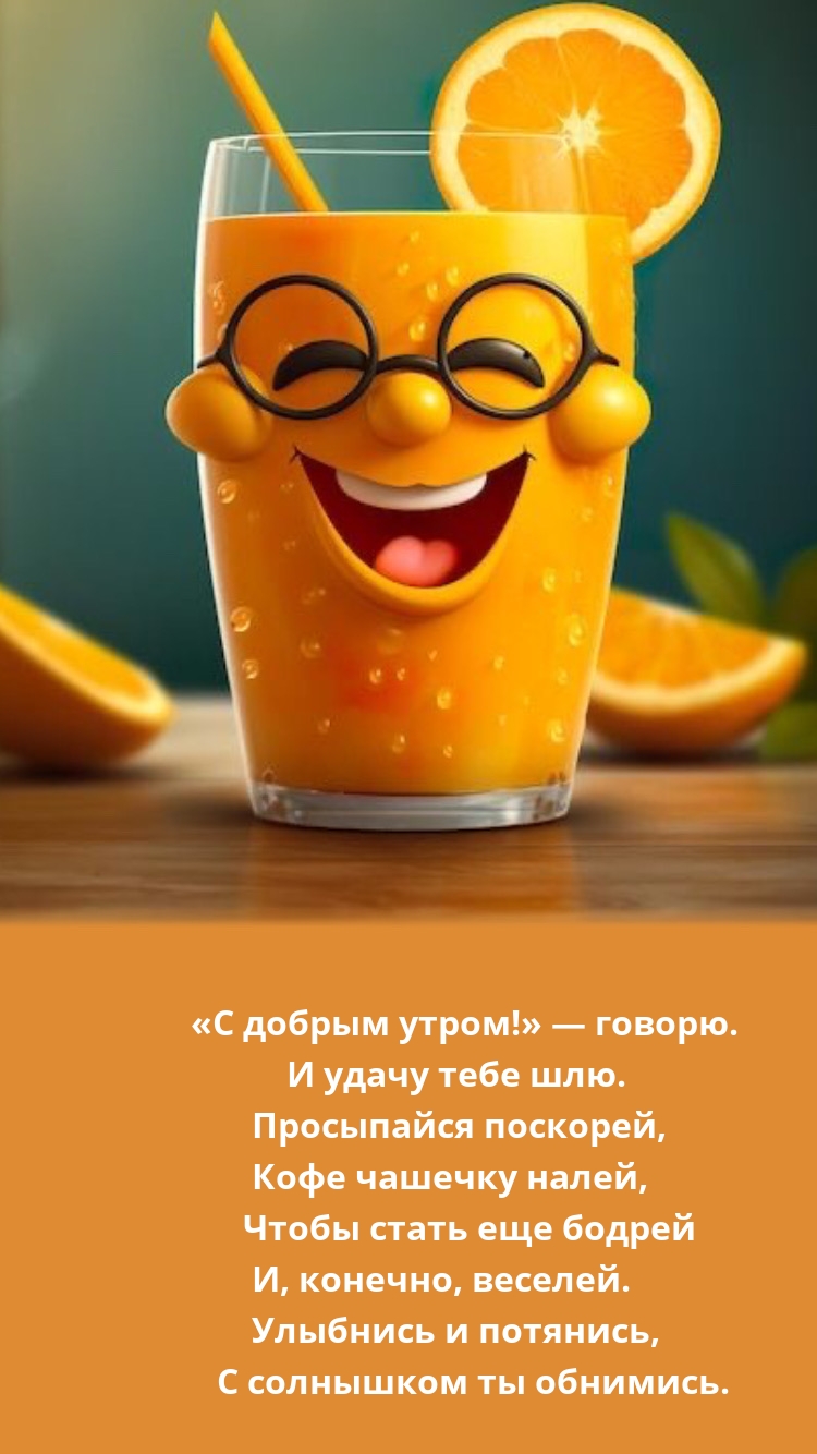 «С добрым утром!» — говорю. И удачу тебе шлю.