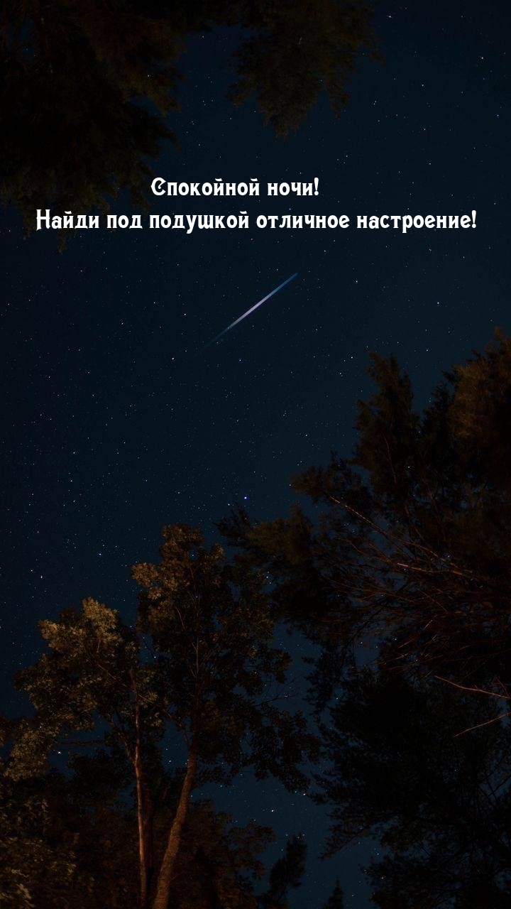 Спокойной ночи! Найди под подушкой отличное настроение!