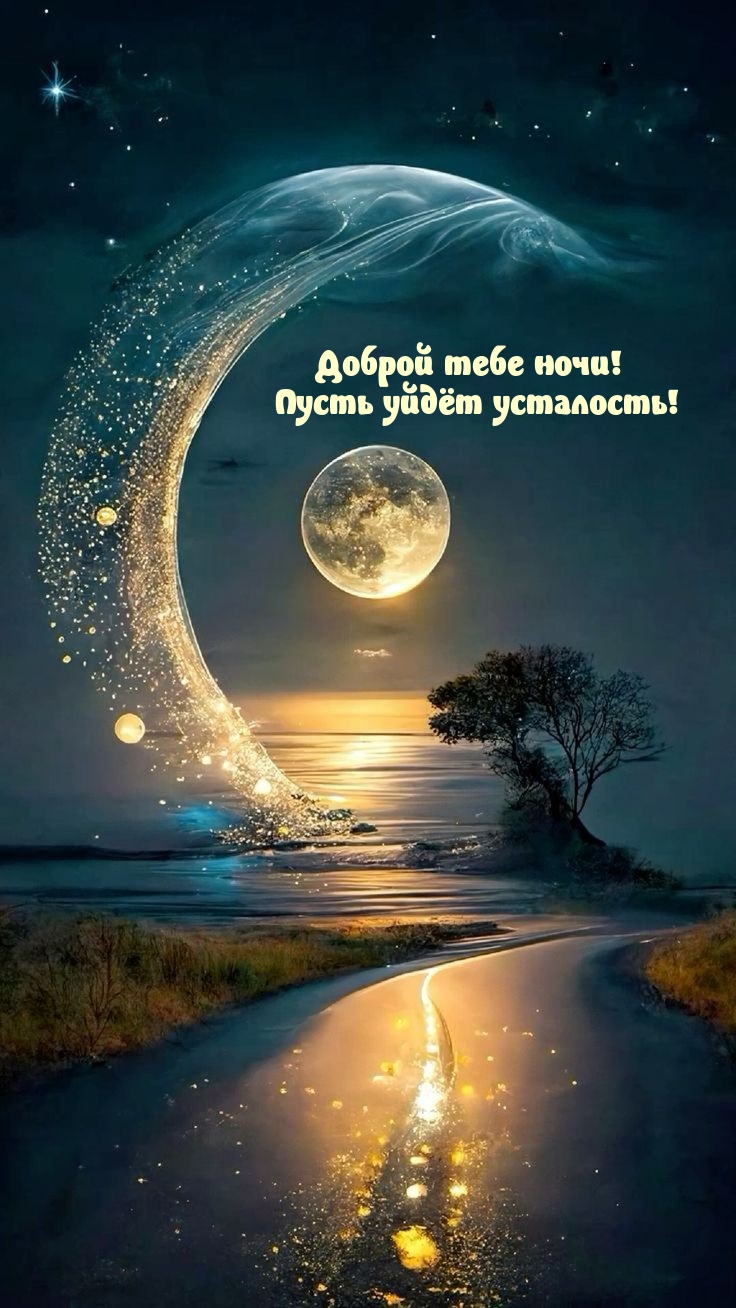 Доброй тебе ночи! Пусть уйдёт усталость!