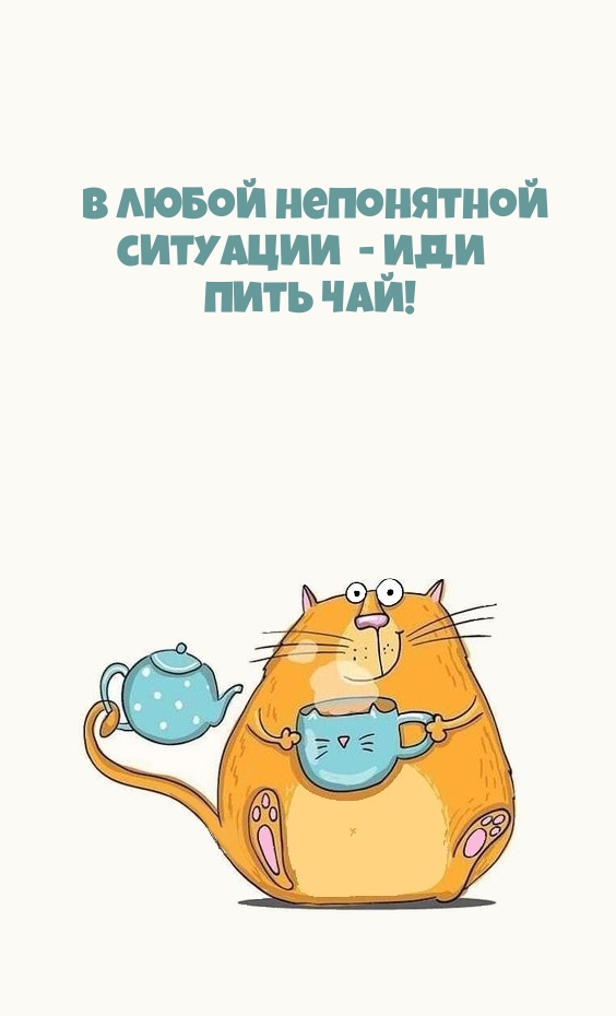 В любой непонятной ситуации — иди пить чай!