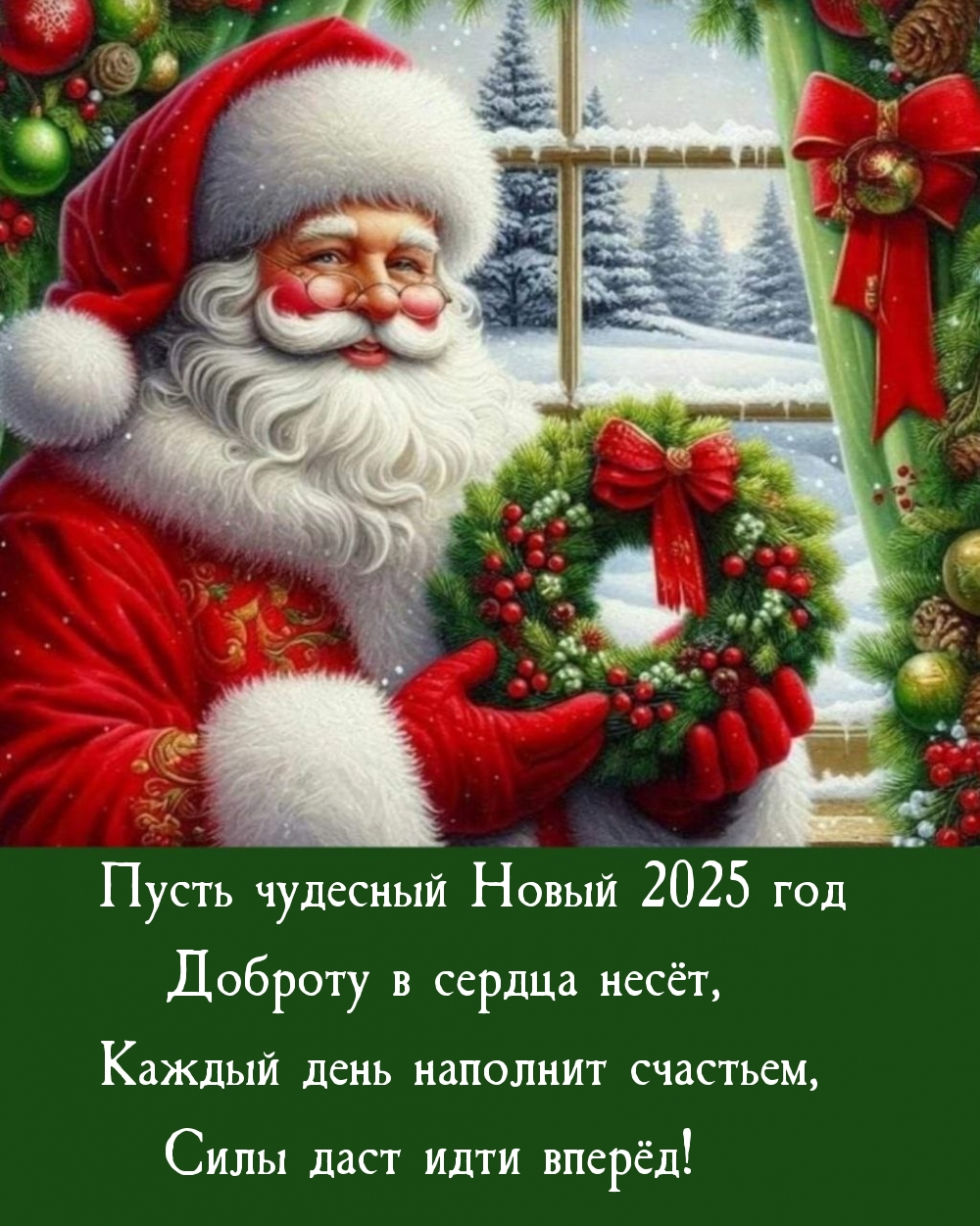 Пусть чудесный Новый 2025 год доброту в сердца несёт
