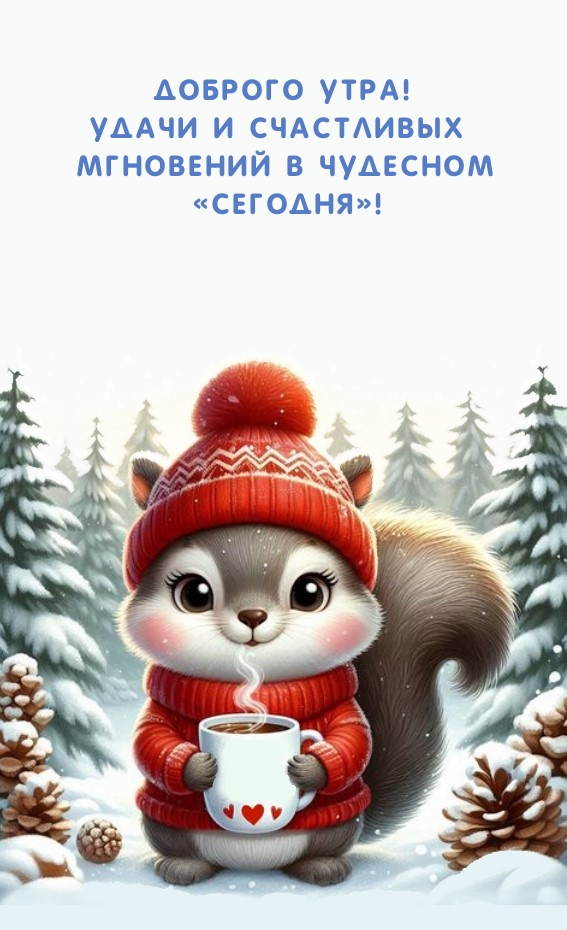 Доброго утра! Удачи и счастливых мгновений в чудесном «сегодня»!