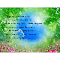 Всему на свете свое время