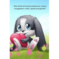 Моя замечательная мамочка, спешу поздравить тебя с Днём рождения!