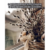 С Вербным воскресеньем, с праздником весенним!