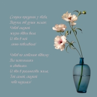 Сегодня праздник, Веруня, от души желаю, чтоб сказкой жизнь была