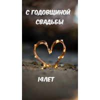 С годовщиной свадьбы 14лет