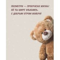 Посмотри — прекрасна жизнь! С добрым утром ноября!