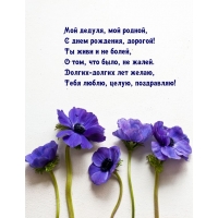 Мой дедуля, мой родной, с днем рождения, дорогой!