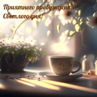 Приятного пробуждения! Светлого дня!