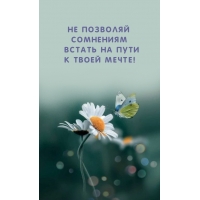 Не позволяй сомнениям встать на пути к твоей мечте!