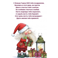 С Новым Годом 2025 тебя поздравляю, веселись в этот день, не грусти.