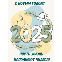 С Новым 2025 годом! Пусть жизнь наполняют чудеса!